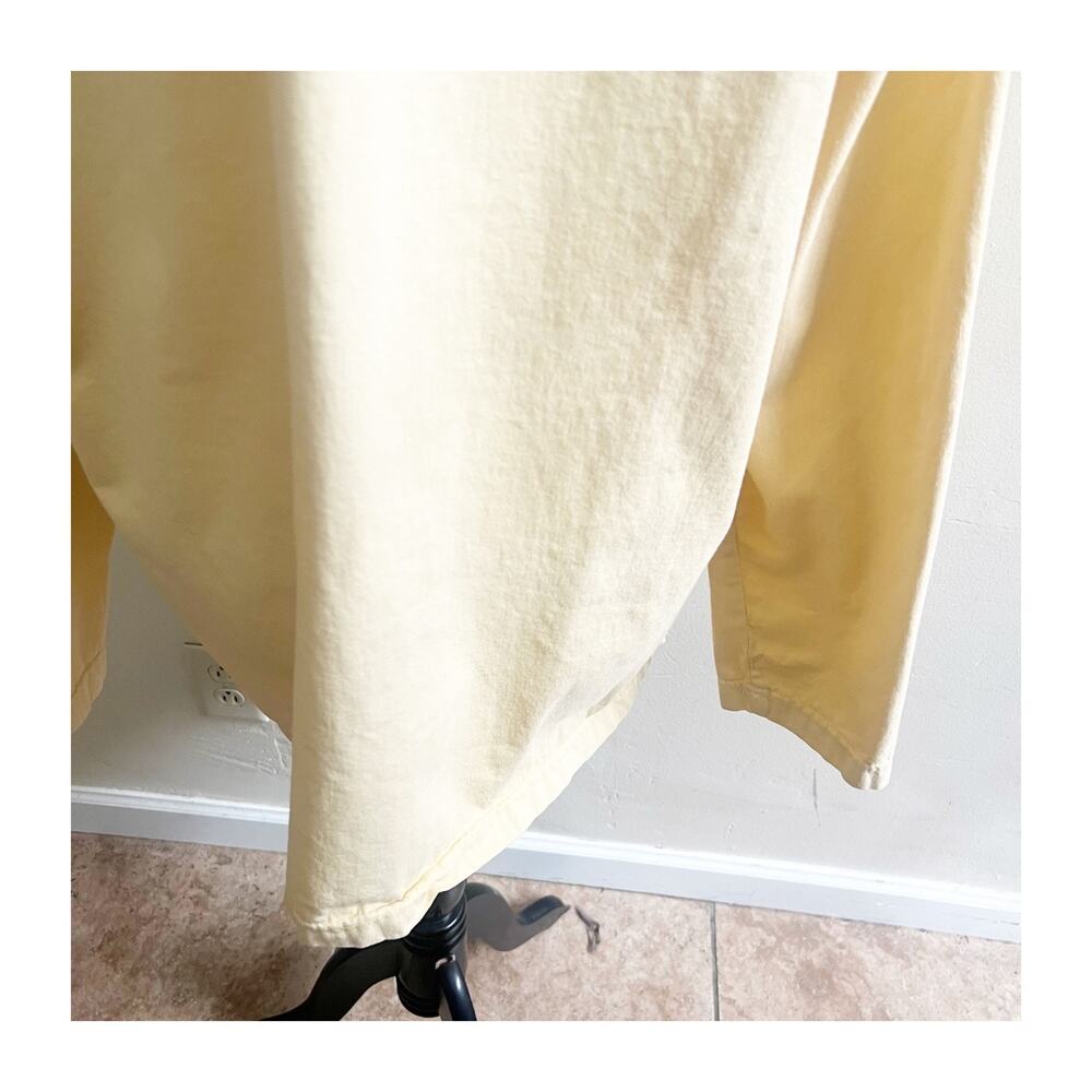 Marc Ware Tunic Top Women's XL Yellow Lagenlook Long Sleeve Pullover Cottagecore - Picture 9 of 10